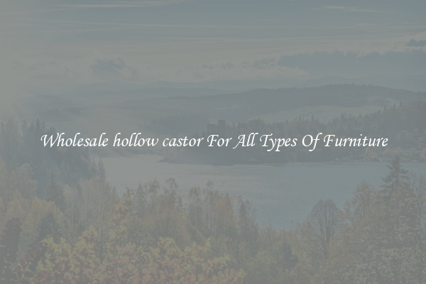 Wholesale hollow castor For All Types Of Furniture