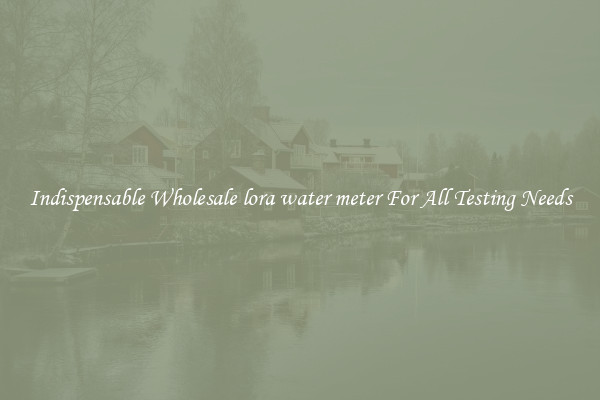 Indispensable Wholesale lora water meter For All Testing Needs