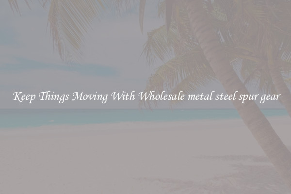 Keep Things Moving With Wholesale metal steel spur gear