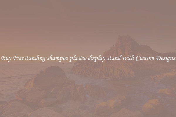 Buy Freestanding shampoo plastic display stand with Custom Designs