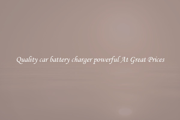 Quality car battery charger powerful At Great Prices