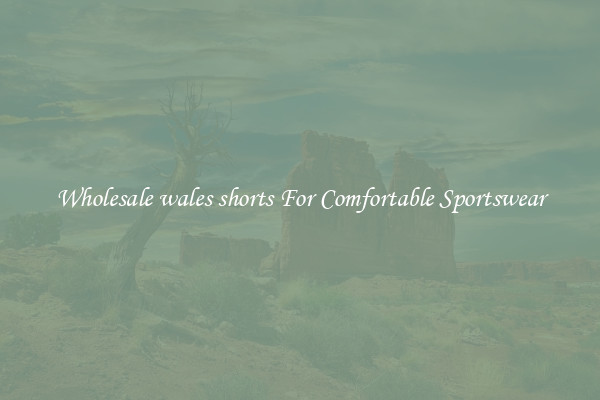 Wholesale wales shorts For Comfortable Sportswear