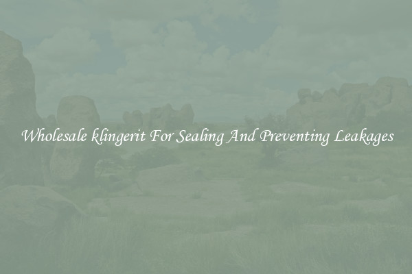 Wholesale klingerit For Sealing And Preventing Leakages