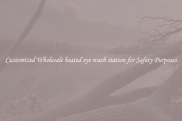 Customized Wholesale heated eye wash station for Safety Purposes