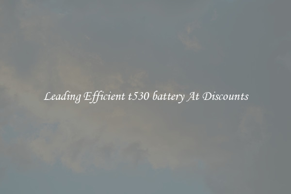 Leading Efficient t530 battery At Discounts