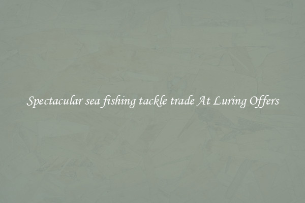 Spectacular sea fishing tackle trade At Luring Offers