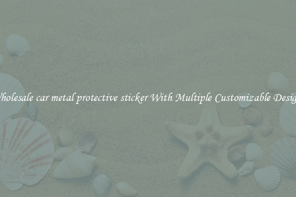 Wholesale car metal protective sticker With Multiple Customizable Designs
